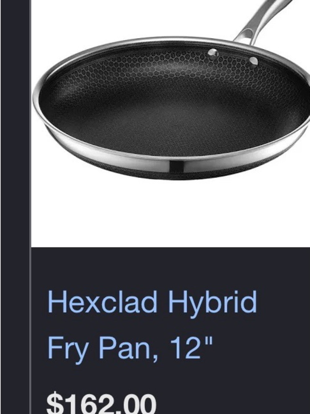 Hexclad pan frying pan only